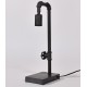 Industriële tafellamp waterleiding metaal 16x12x43 cm