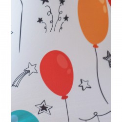 Statafelhoes feest balonnen print rond 80-85 cm
