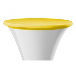 Tafel topcover samba rond geel