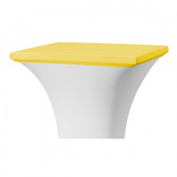 Tafel topcover rumba vierkant geel