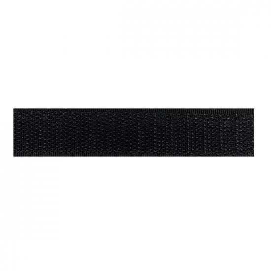 Klittenband haak zwart op rol 20 mm breed 25 meter