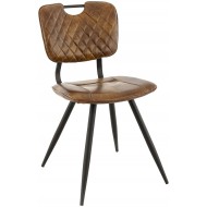 Vintage stoel model Soho kleur cognac