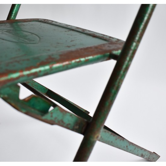 Bistro stoel recycle metaal retro inklapbaar