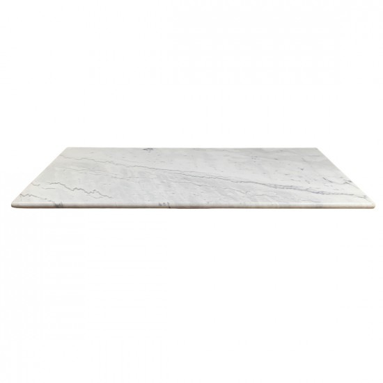 Rechthoekig marmer tafelblad 100 x 60 cm