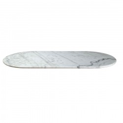 Ovaal marmer tafelblad 120 x 60 cm