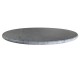 Rond grijs marmer tafelblad 60 cm met montageplaat