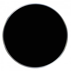 Tafelblad black siyah met chromen rand
