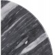 Bistrotafel met 60 cm rond marmer tafelblad kleur grijs
