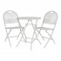 Bistroset mesh wit tafel met 2 stoelen 