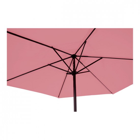 Parasol 3 meter met molen en 6 baleinen roze