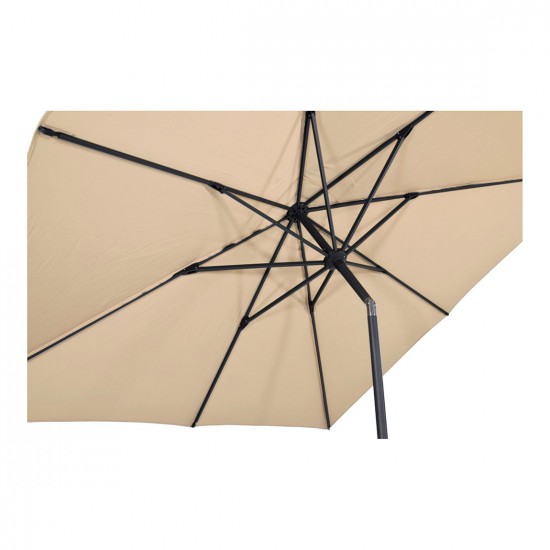 Parasol vierkant met molen ecru